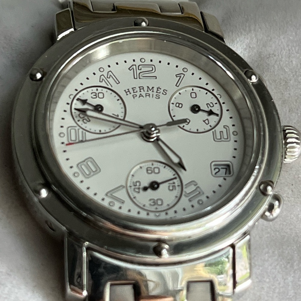 HERMÈS CLIPPER CHRONOGRAPH ladies watch CL1.310 - Picture 14 of 17